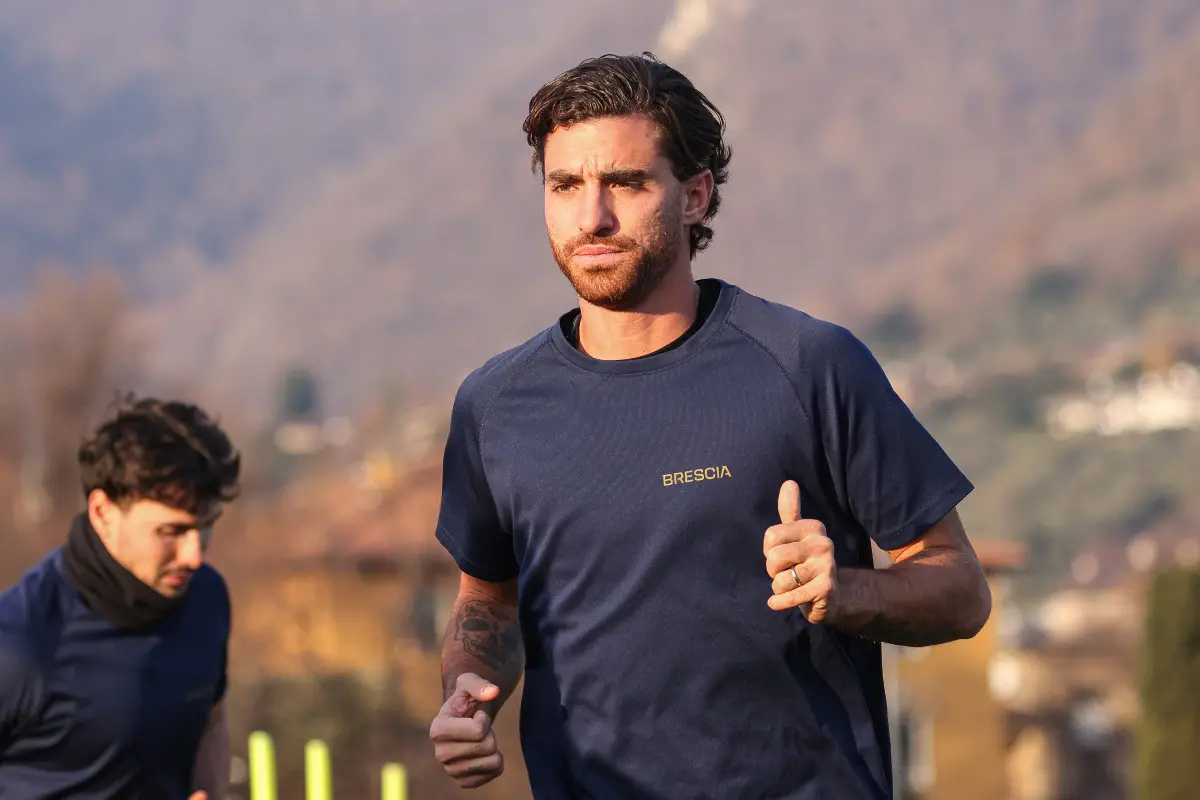 Sport Calcio Salò Serie C Primo allenamento Eugenio Corini all’Union Brescia nella foto Davide Balestrero (Union Brescia) 11/12/2025 nicoli@newreporter