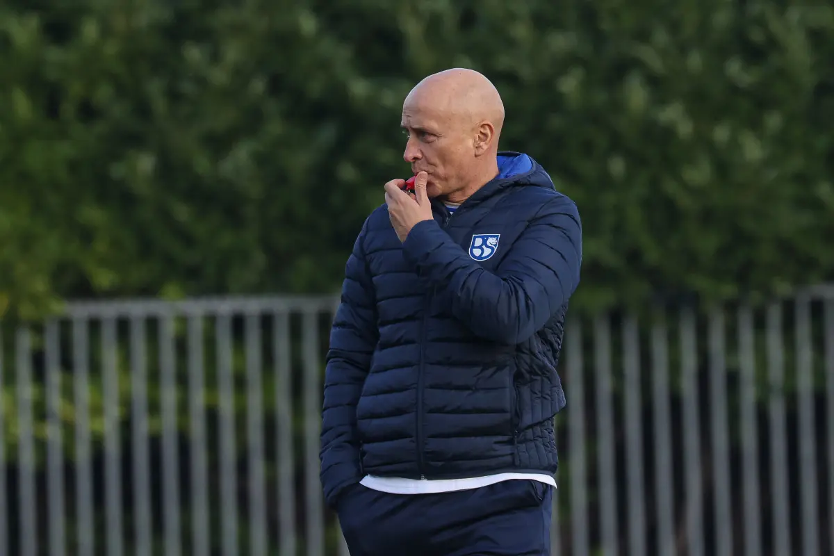 Sport Calcio Salò Serie C Primo allenamento Eugenio Corini all’Union Brescia nella foto Eugenio Corini (Head coach Union Brescia) 11/12/2025 nicoli@newreporter