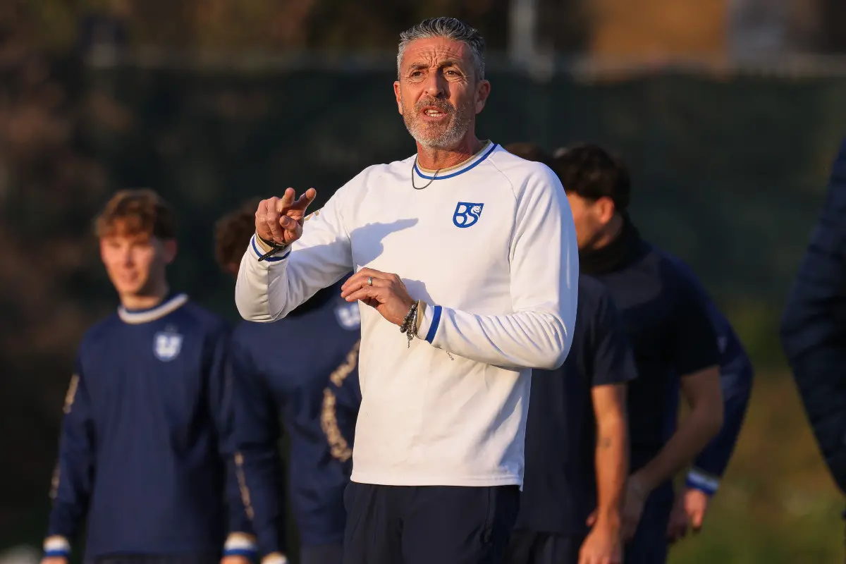 Sport Calcio Salò Serie C Primo allenamento Eugenio Corini all’Union Brescia nella foto Salvatore Sciuto (preparatore atletico Union Brescia) 11/12/2025 nicoli@newreporter