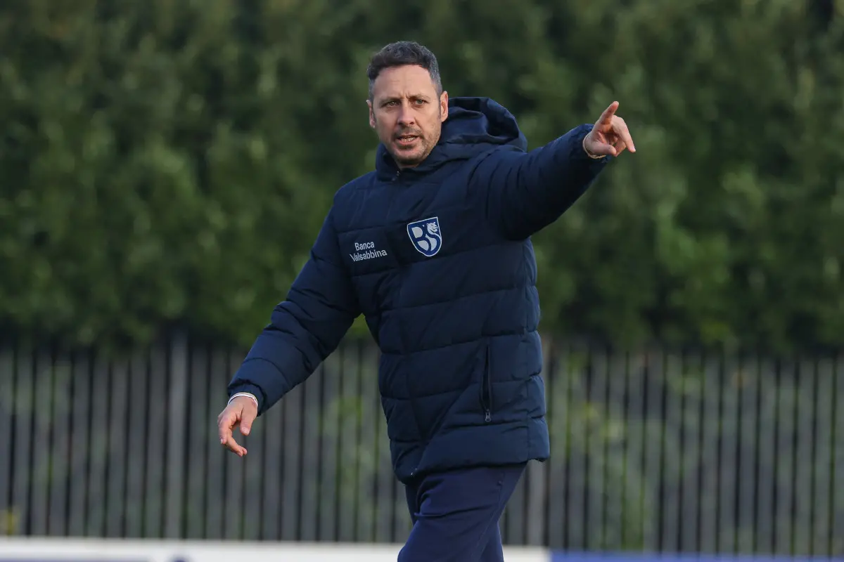 Sport Calcio Salò Serie C Primo allenamento Eugenio Corini all’Union Brescia nella foto Olivieri 11/12/2025 nicoli@newreporter