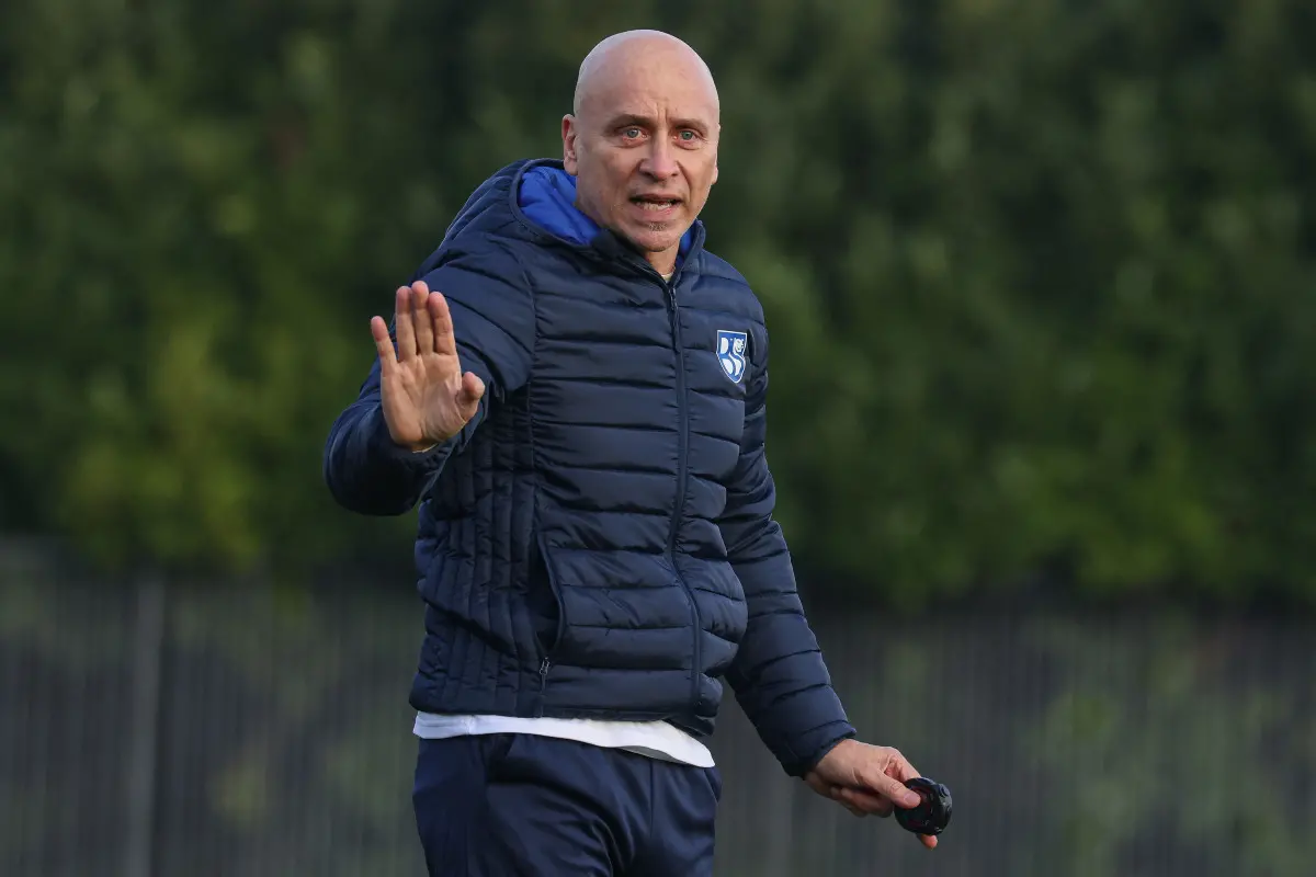 Sport Calcio Salò Serie C Primo allenamento Eugenio Corini all’Union Brescia nella foto Eugenio Corini (Head coach Union Brescia) 11/12/2025 nicoli@newreporter