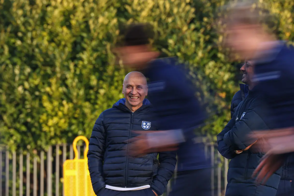 Sport Calcio Salò Serie C Primo allenamento Eugenio Corini all’Union Brescia nella foto Eugenio Corini (Head coach Union Brescia) 11/12/2025 nicoli@newreporter