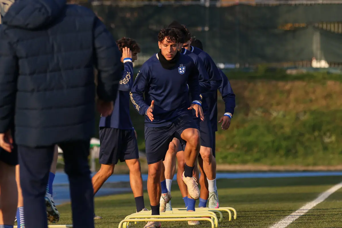 Sport Calcio Salò Serie C Primo allenamento Eugenio Corini all’Union Brescia nella foto un momento dell’allenamento 11/12/2025 nicoli@newreporter