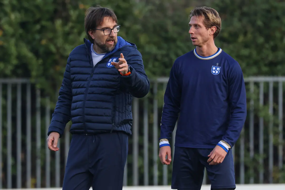 Sport Calcio Salò Serie C Primo allenamento Eugenio Corini all’Union Brescia nella foto Camoni 11/12/2025 nicoli@newreporter
