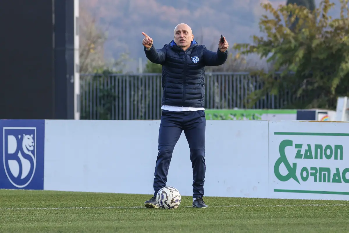 Sport Calcio Salò Serie C Primo allenamento Eugenio Corini all’Union Brescia nella foto Eugenio Corini (Head coach Union Brescia) 11/12/2025 nicoli@newreporter