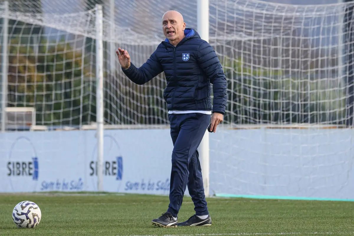 Sport Calcio Salò Serie C Primo allenamento Eugenio Corini all’Union Brescia nella foto Eugenio Corini (Head coach Union Brescia) 11/12/2025 nicoli@newreporter