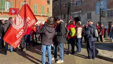 Il corteo della Cgil in piazza Paolo VI