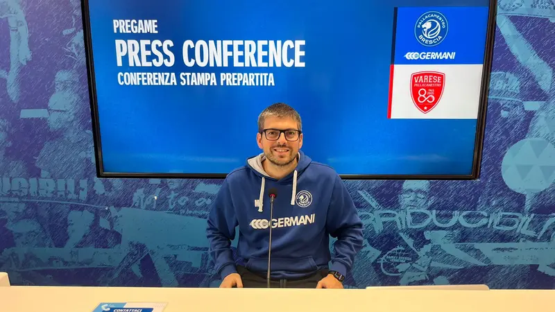 Matteo Cotelli, coach della Germani - © www.giornaledibrescia.it