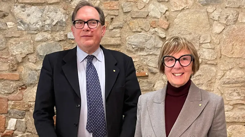 Il segretario Belloni e la presidente Mottinelli