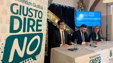La presentazione del «Comitato giusto dire No» - © www.giornaledibrescia.it
