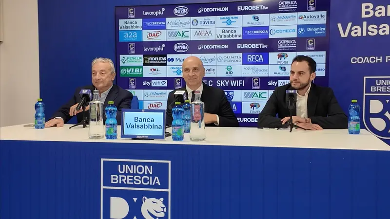 Pasini, Corini e Ferretti in conferenza stampa