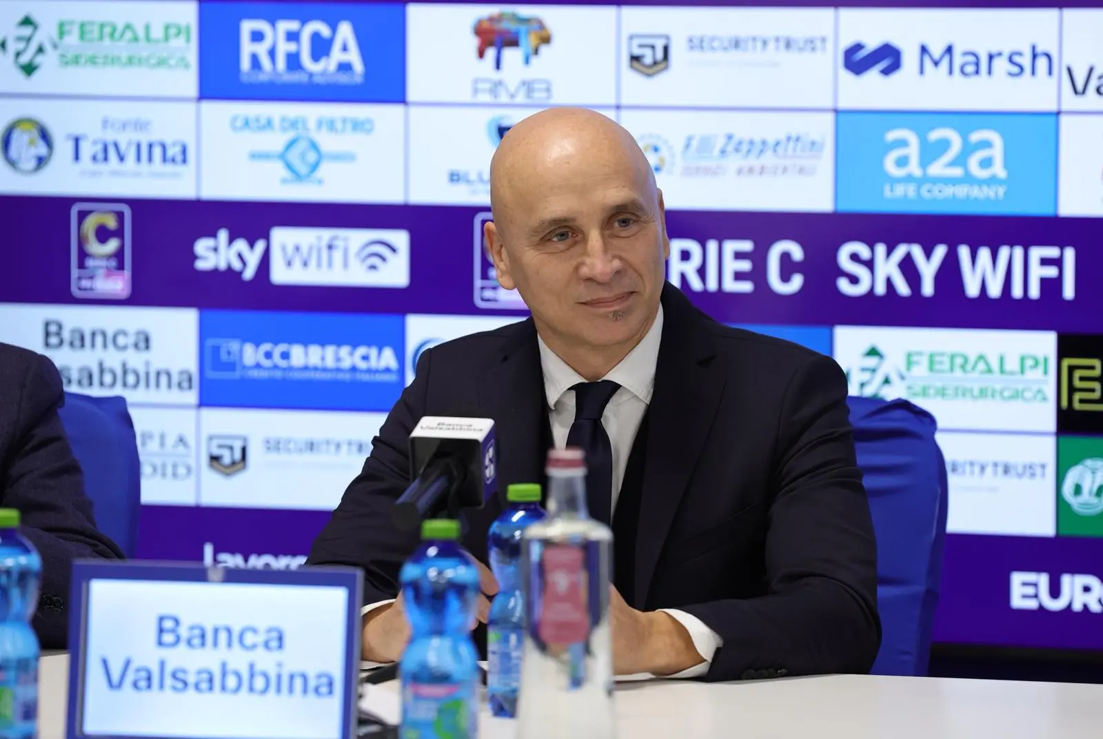 Union Brescia, la presentazione di Corini