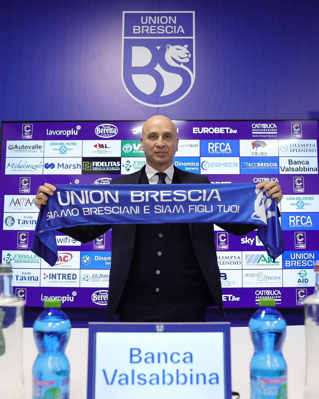 Union Brescia, la presentazione di Corini