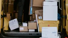 La consegna dei pacchi