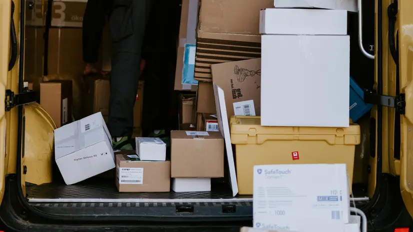 La consegna dei pacchi