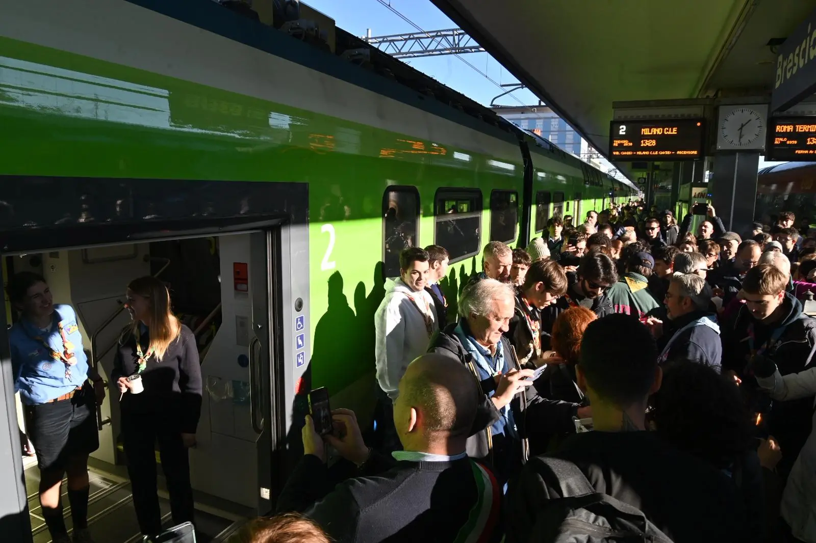 La fiaccola della pace da Betlemme a Brescia