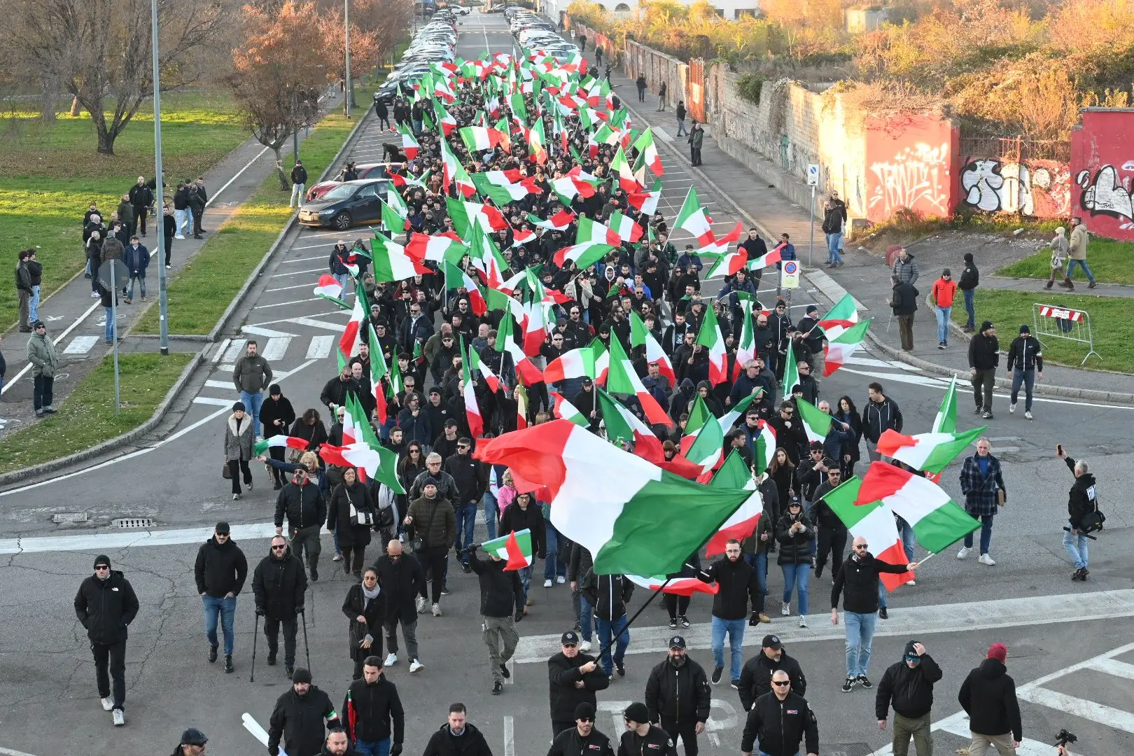 Il presidio di Remigrazione e riconquista