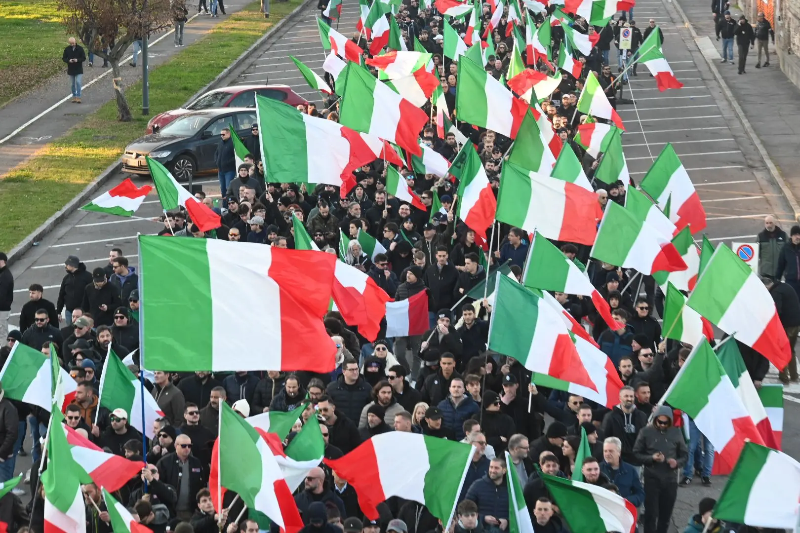 Il presidio di Remigrazione e riconquista