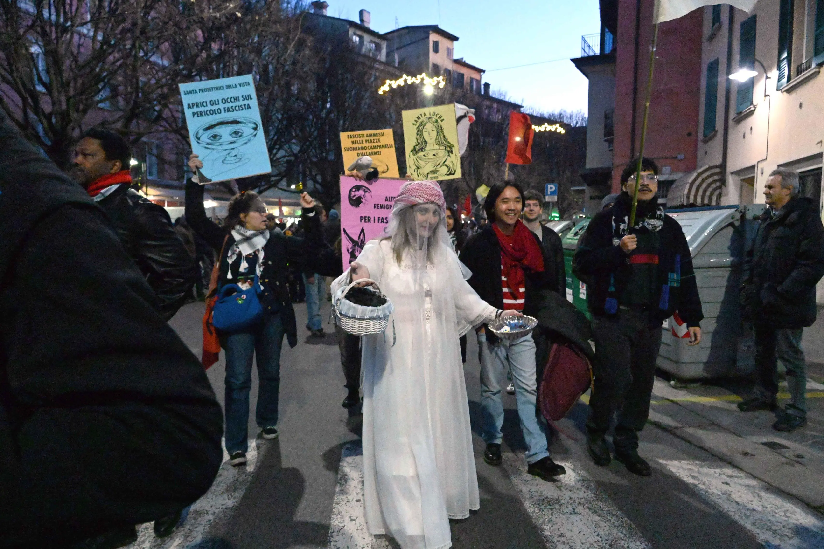 CRONACA BRESCIA PRESIDIO MG47 CONTRO REMIGRAZIONE PER CARINI 13-12-2025 MARCO ORTOGNI/ GIOVANNI BENINI NEW EDEN GROUP