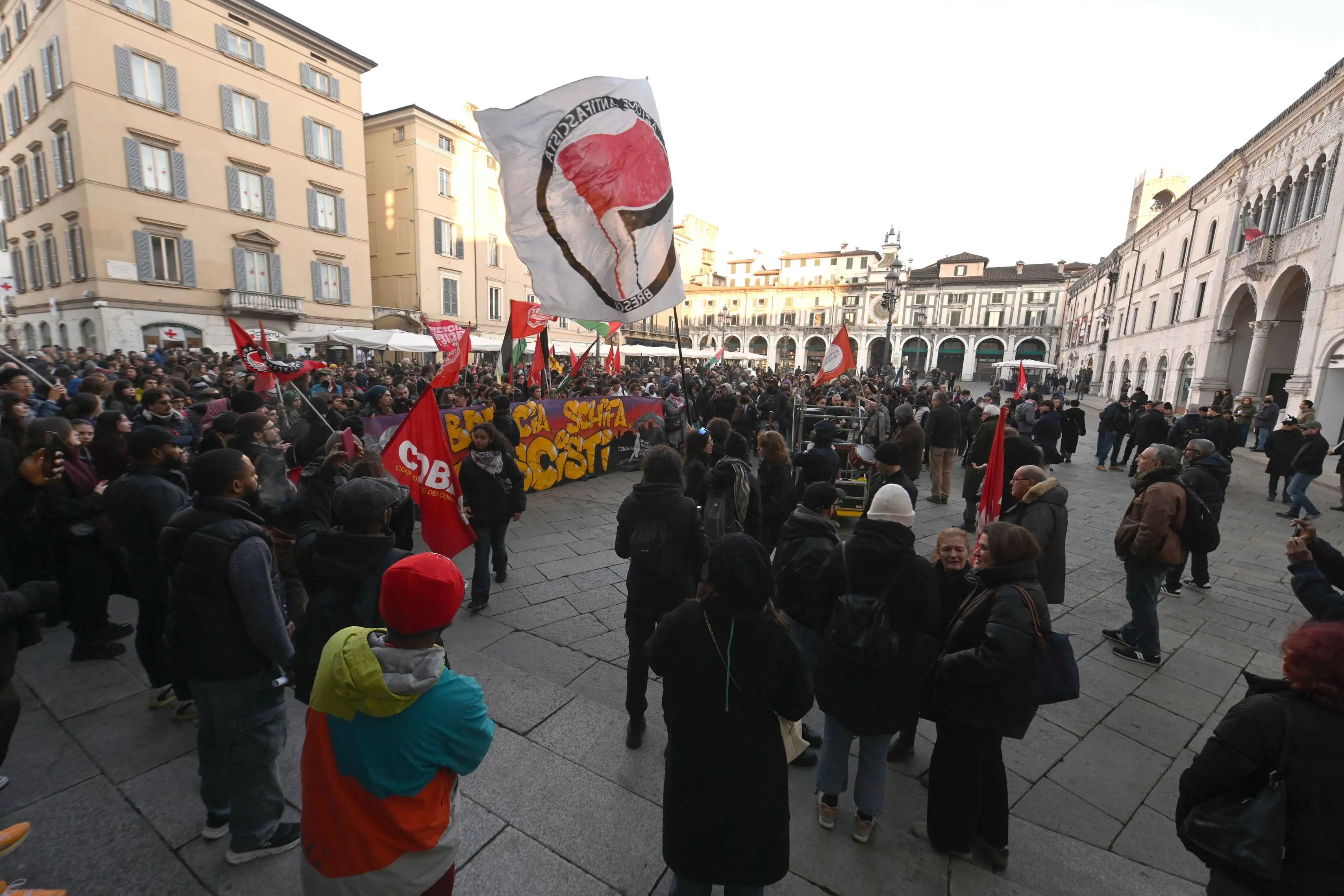 CRONACA BRESCIA PRESIDIO MG47 CONTRO REMIGRAZIONE PER CARINI 13-12-2025 MARCO ORTOGNI/ GIOVANNI BENINI NEW EDEN GROUP