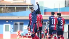 Esulta Luigi Caccavo - Foto New Reporter Zanardelli © www.giornaledibrescia.it