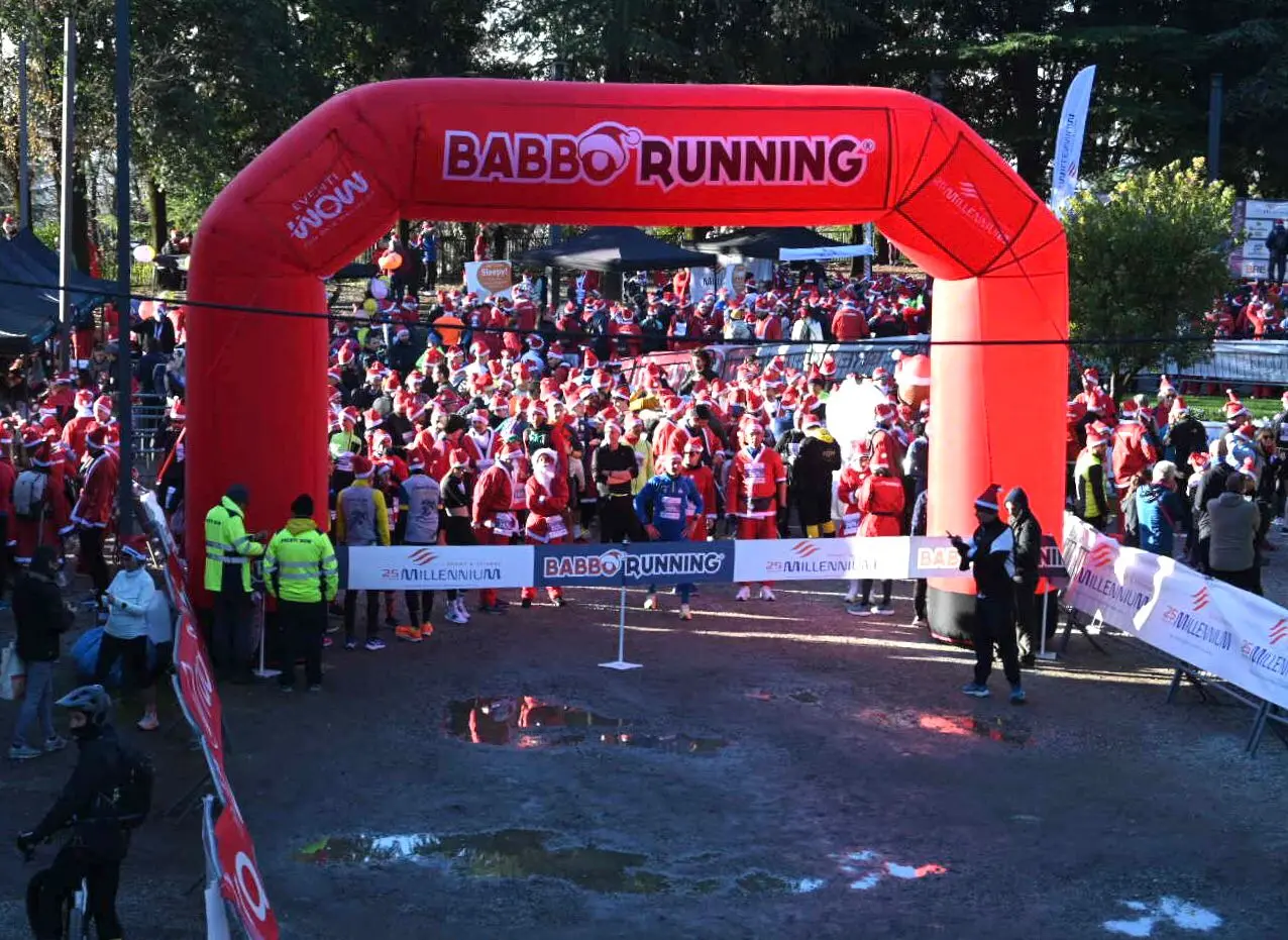 Dal Castello la partenza della Babbo running
