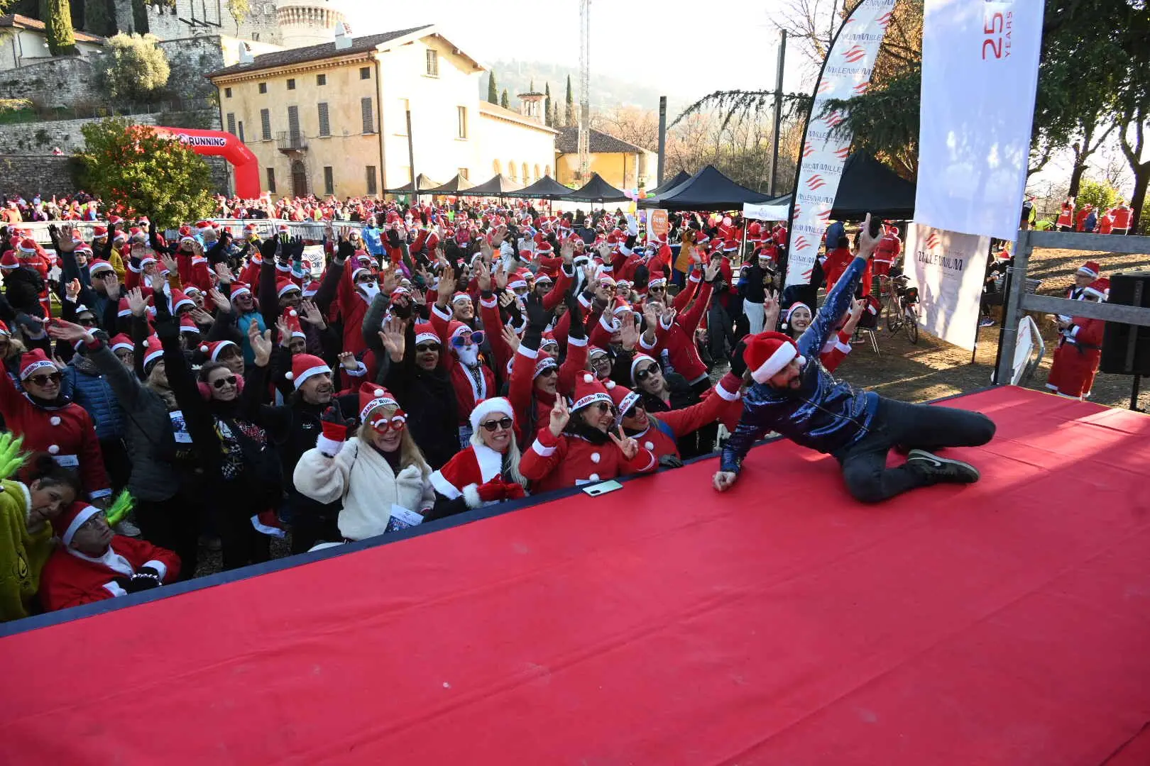 Dal Castello la partenza della Babbo running