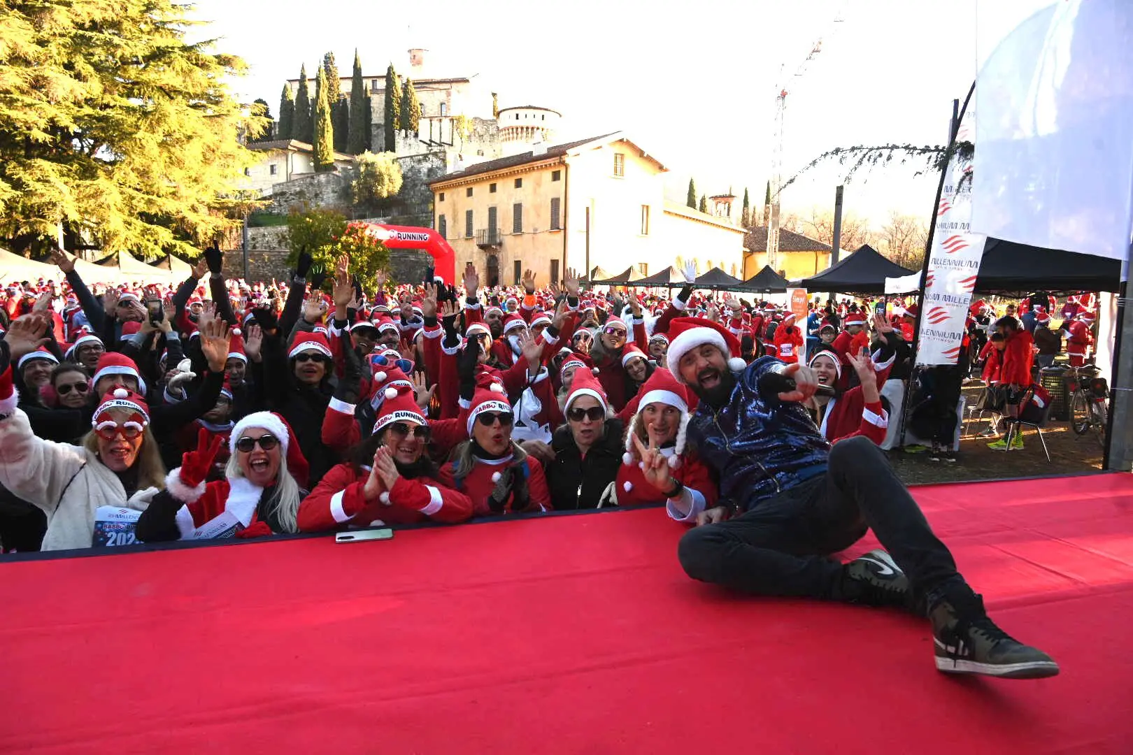 Dal Castello la partenza della Babbo running