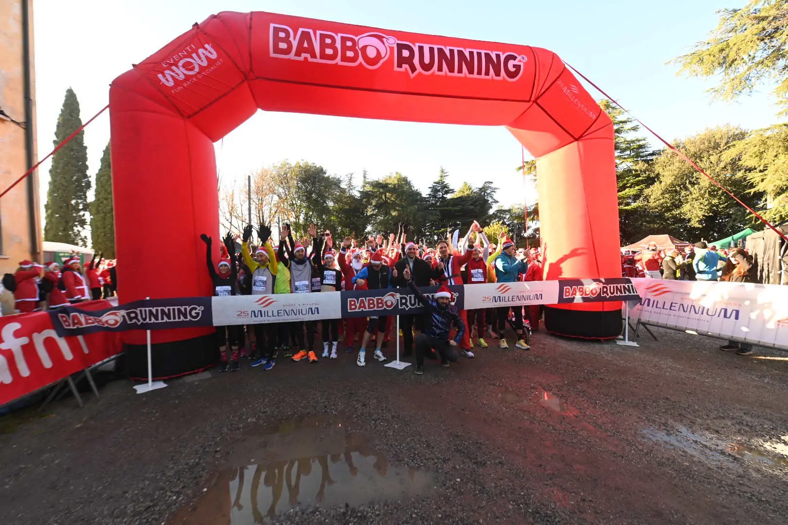 Dal Castello la partenza della Babbo running