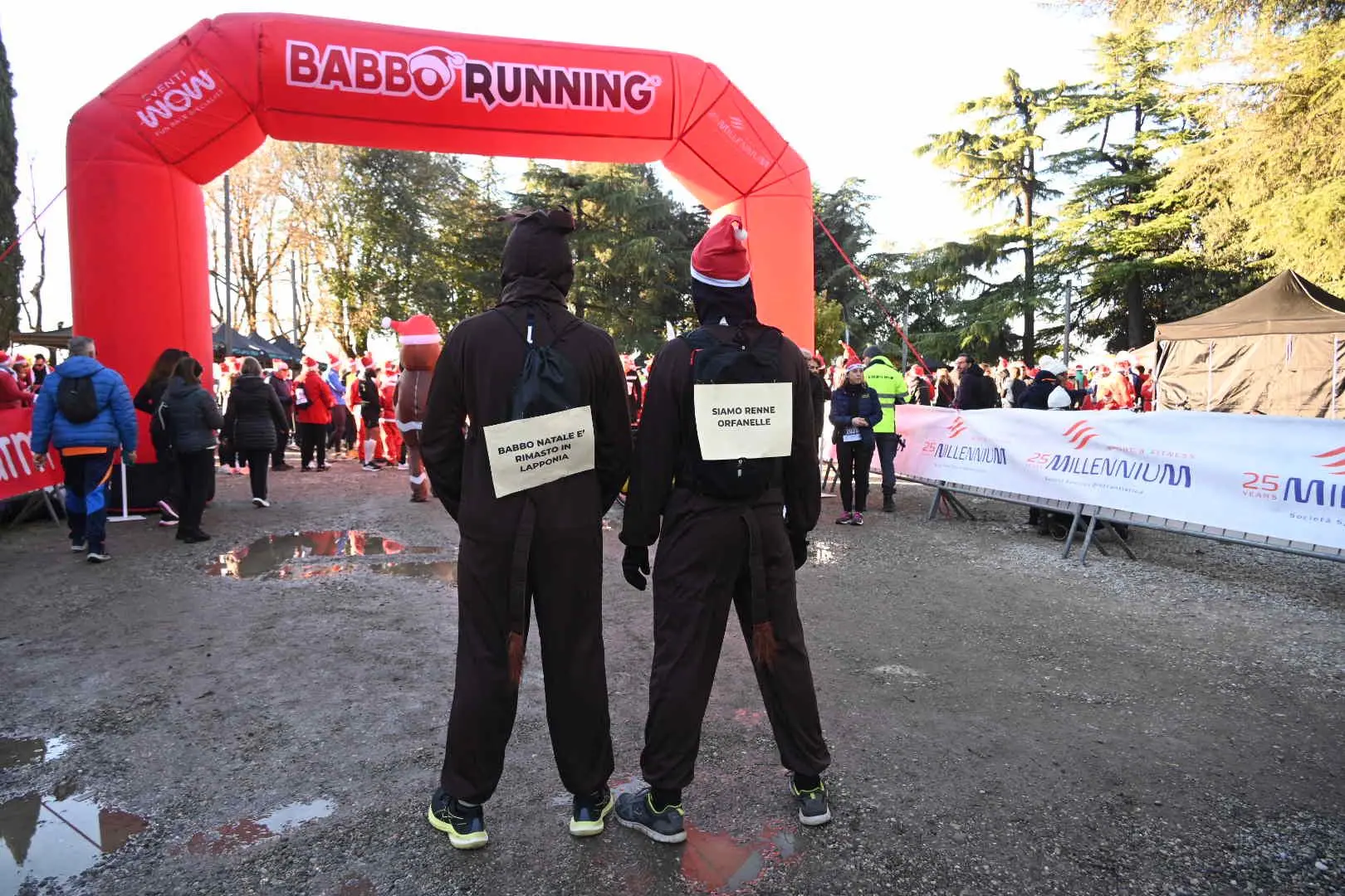 Dal Castello la partenza della Babbo running