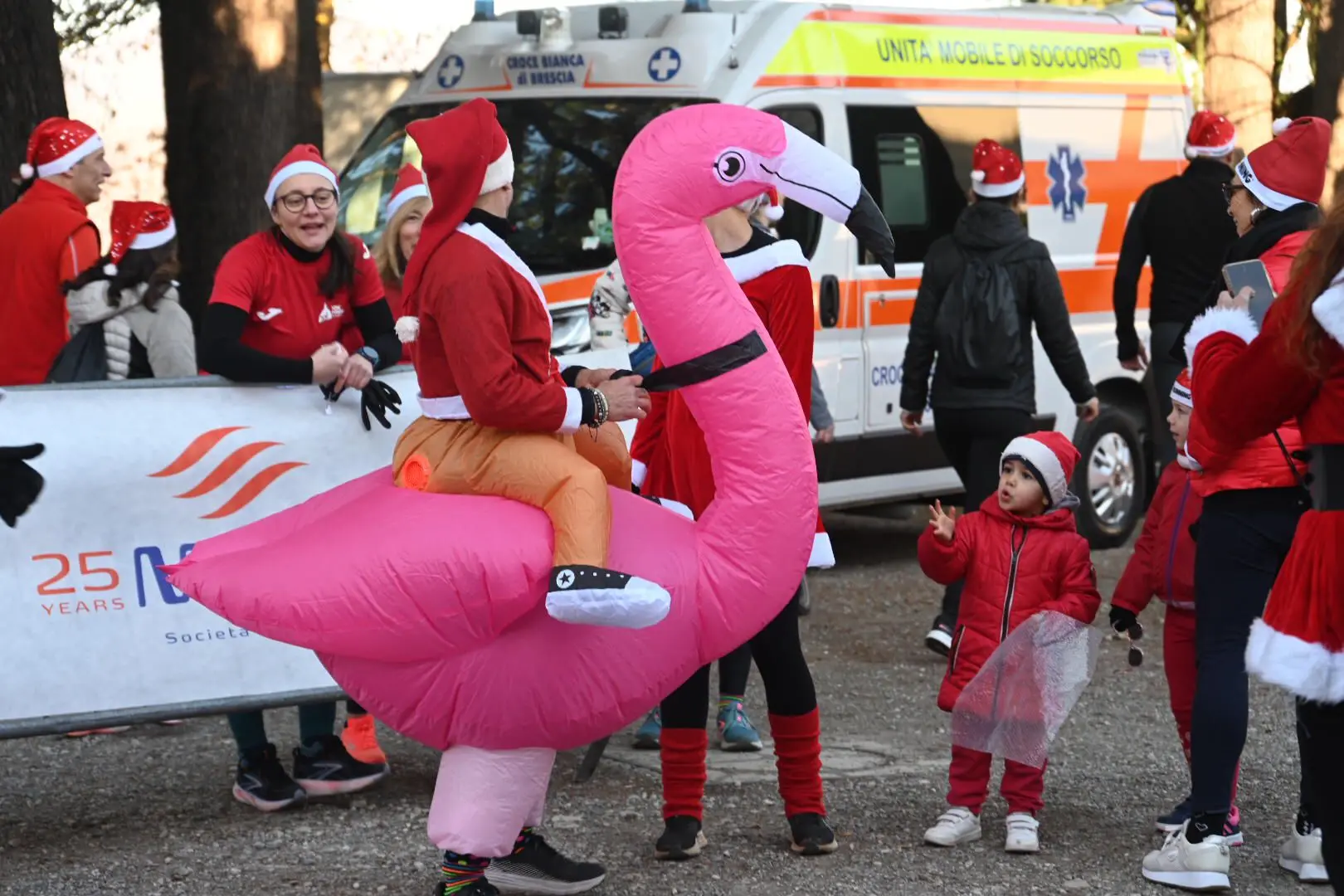 Dal Castello la partenza della Babbo running