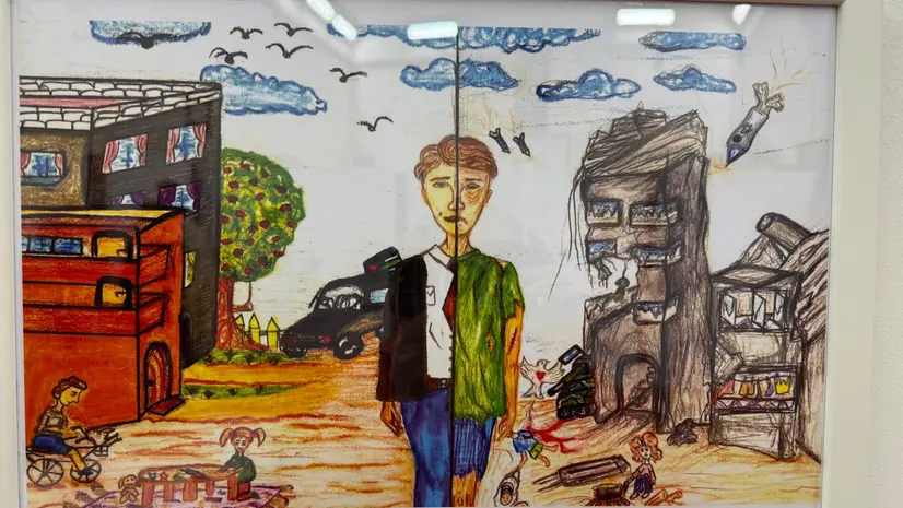 Una delle opere in mostra - © www.giornaledibrescia.it