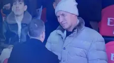 Franco Baresi a San Siro per Milan-Sassuolo