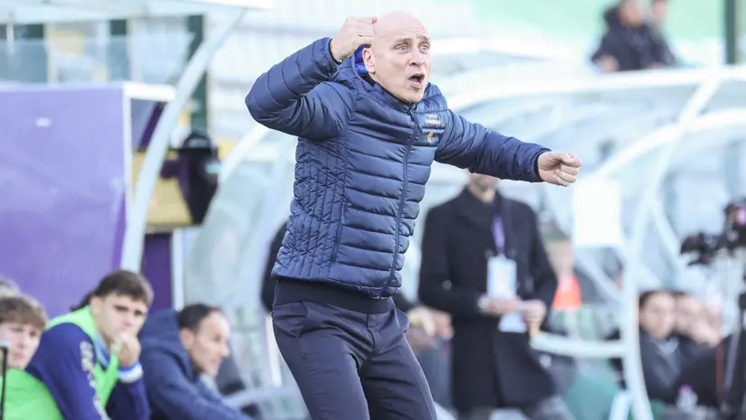 Eugenio Corini durante il match di ieri - Foto New Reporter Nicoli © www.giornaledibrescia.it