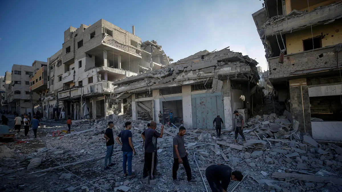 Casa bombardate a Gaza - Foto Ansa © www.giornaledibrescia.it