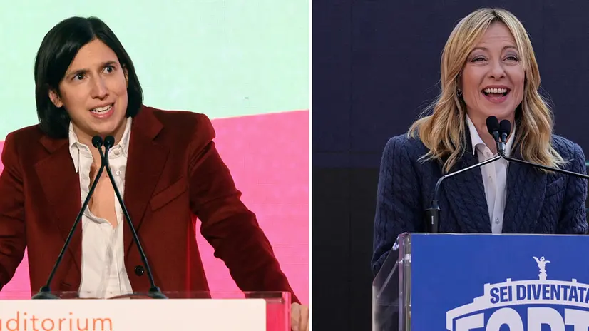 Elly Schlein e Giorgia Meloni - © www.giornaledibrescia.it
