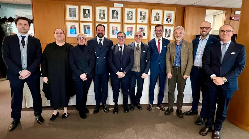 Paolo Streparava con la sua squadra di vicepresidenti