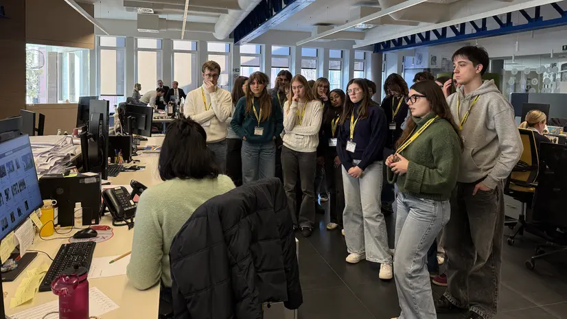 Gli studenti del Pcto nella redazione del Giornale di Brescia