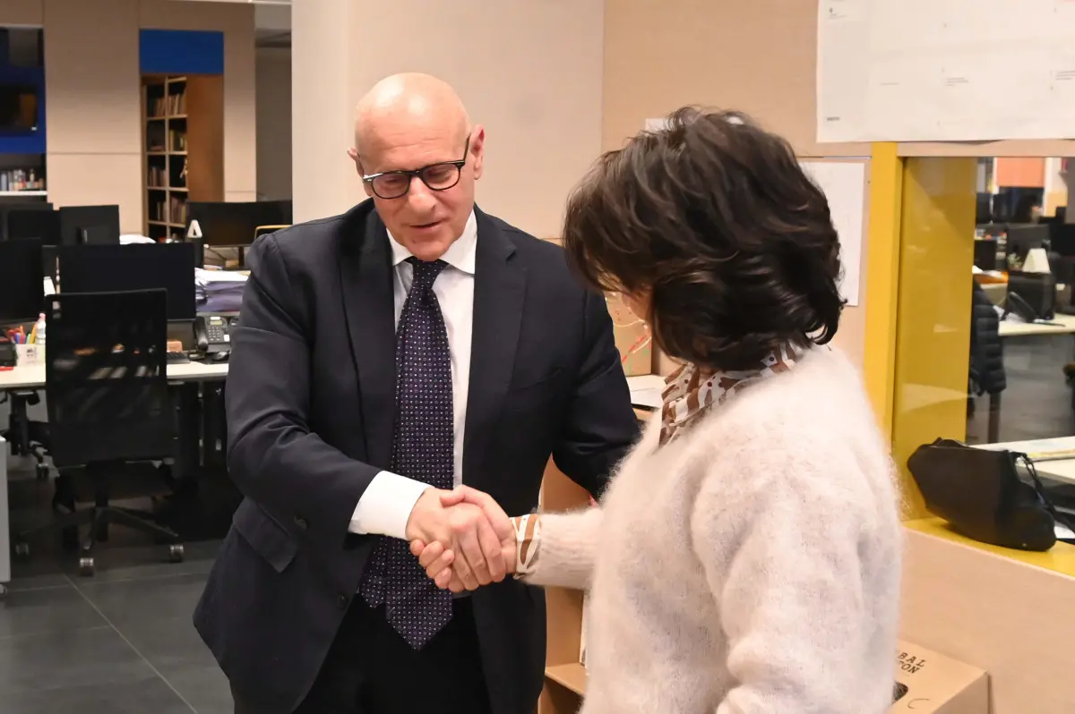 Fabio Rampelli in visita al GdB