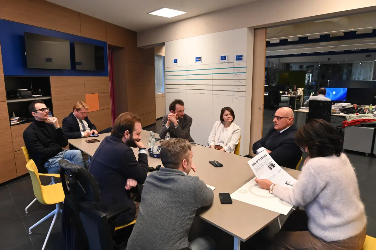 Fabio Rampelli in visita al GdB