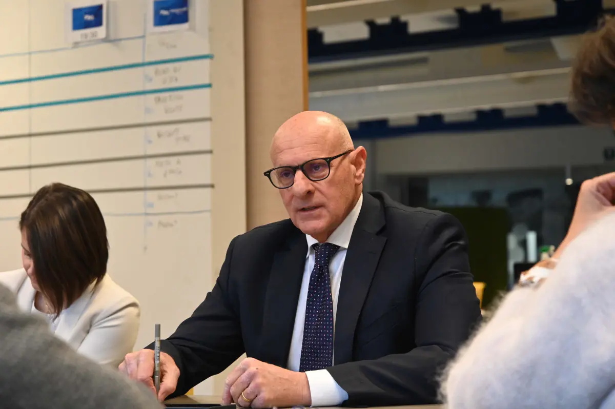 Fabio Rampelli in visita al GdB