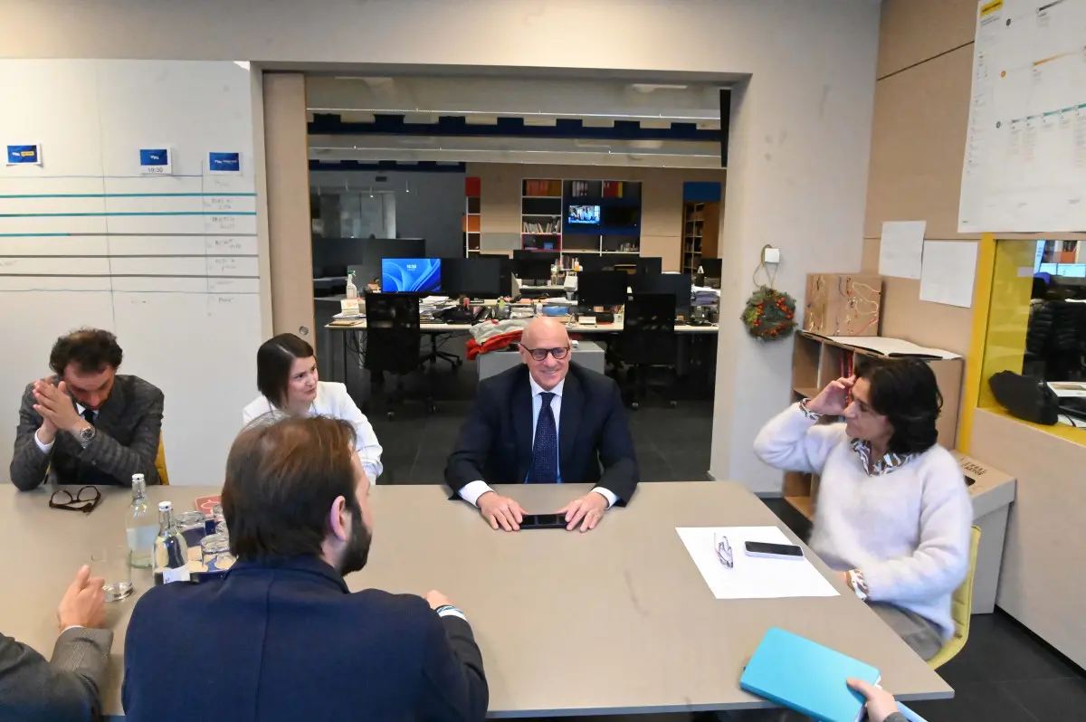 Fabio Rampelli in visita al GdB