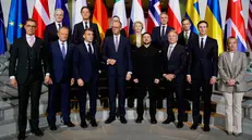 I leader europei a Berlino - Foto Ansa © www.giornaledibrescia.it