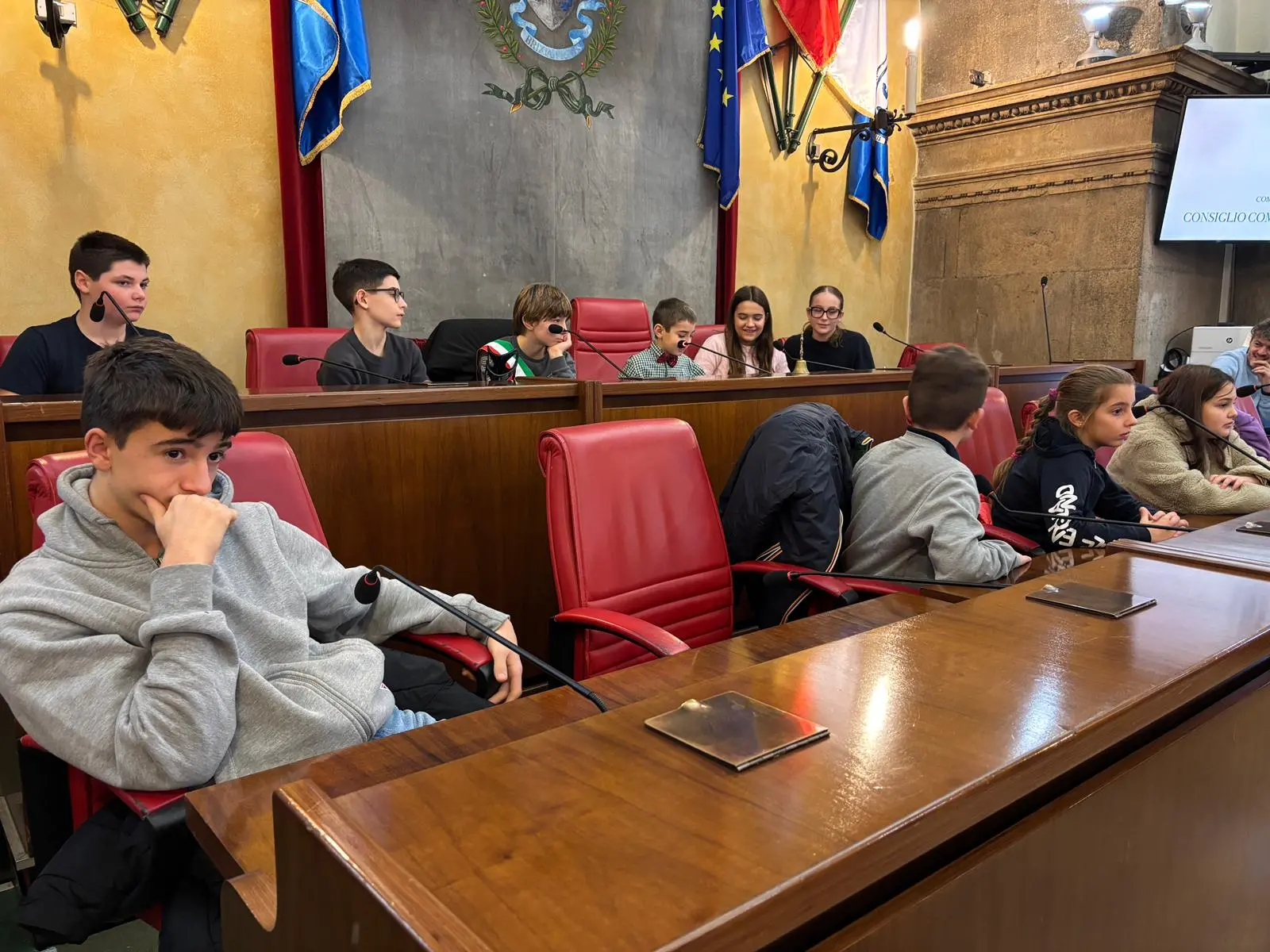 Il Consiglio comunale dei ragazzi in Loggia