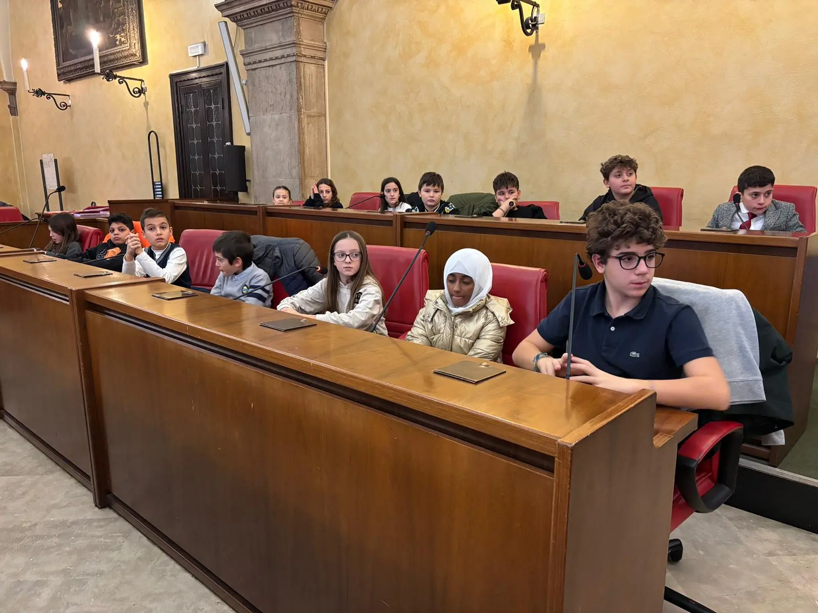 Il Consiglio comunale dei ragazzi in Loggia