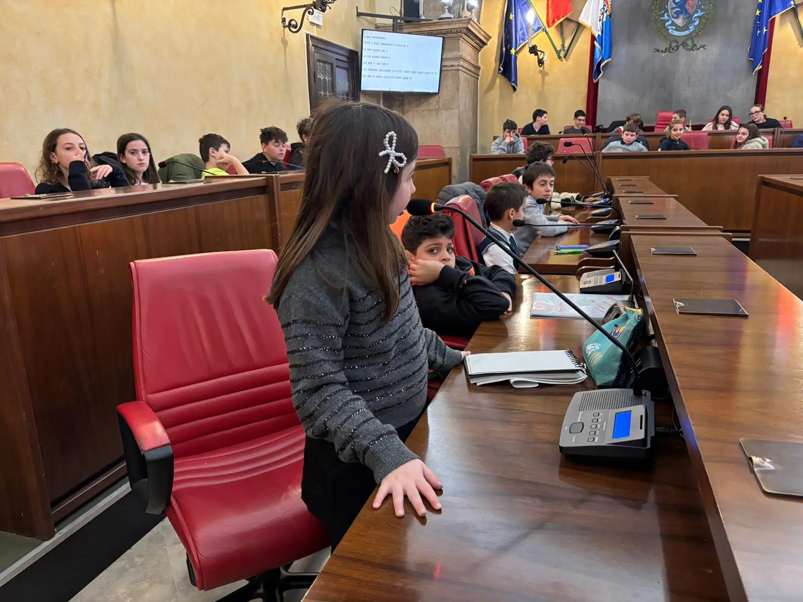 Il Consiglio comunale dei ragazzi in Loggia