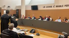 Un momento del processo che si sta celebrando in Corte d'Assise © www.giornaledibrescia.it