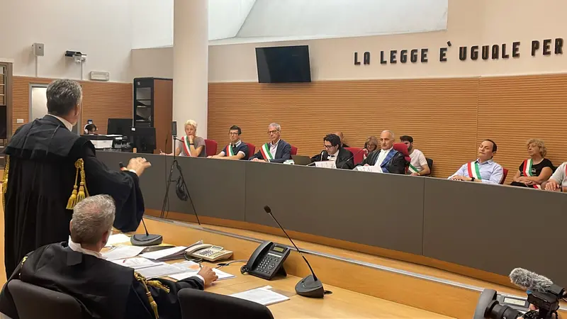 Un momento del processo che si sta celebrando in Corte d'Assise © www.giornaledibrescia.it