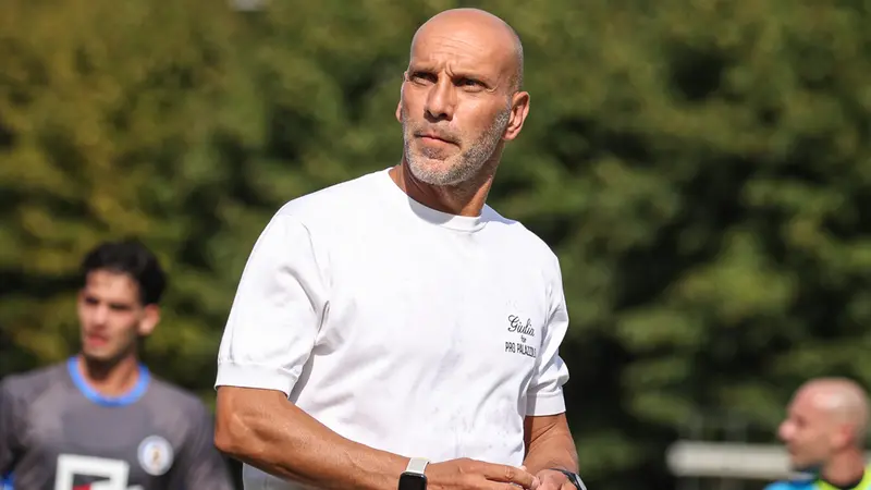 Marco Didu, tecnico della Pro Palazzolo - Foto New Reporter Nicoli © www.giornaledibrescia.it