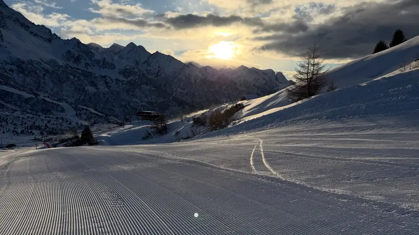 Uno scorcio stupendo, quasi da cartolina, dell’Alta Valcamonica